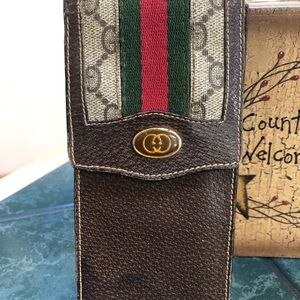 Gucci Vintage Anniversary Collection Sherry Line Sunglasses Holder/ Cigarette